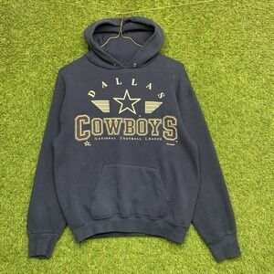 Vintage Dallas Cowboys Hoodie Mens Large Sweatshirt 80s 90s Sportswear Slim